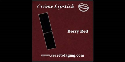 Berry Red Creme Lipstick Cinema by Secret of Aging