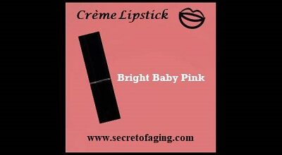 Bright Baby Pink Creme Lipstick Nude Pink by Secret of Aging