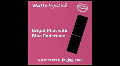 Bright Pink with Blue Undertone Matte Lipstick Backstage by Secret of Aging