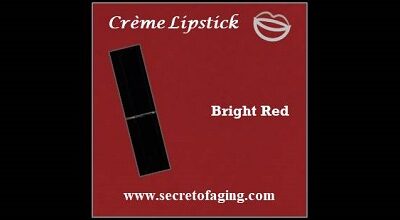 Bright Red Creme Lipstick Red Alert by Secret of Aging