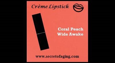 Coral Peach Wide Awake Creme Lipstick by Secret of Aging