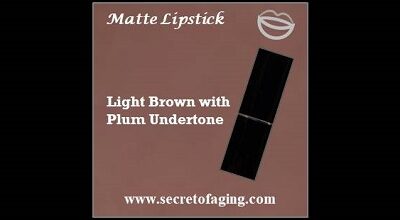 Light Brown with Plum Undertone Matte Lipstick Loco Coco by Secret of Aging