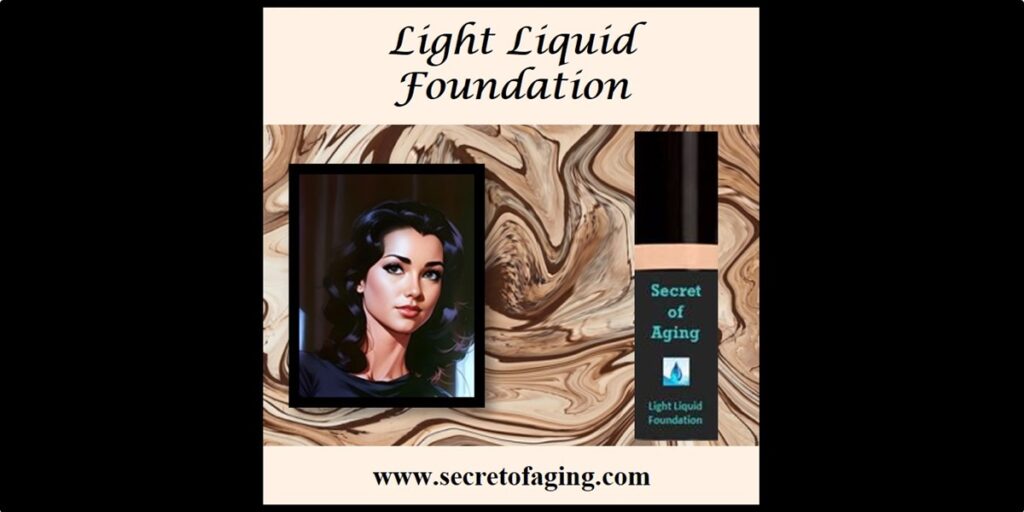 Light Liquid Foundation Cartoon Art by Secret of Aging