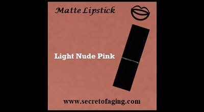 Light Nude Pink Matte Lipstick First Love by Secret of Aging