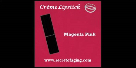 Magenta Pink Creme Lipstick Scandal by Secret of Aging