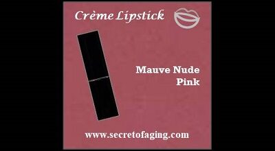 Mauve Nude Pink Creme Lipstick Whipped by Secret of Aging