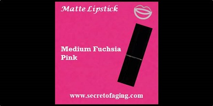 Medium Fuchsia Pink Matte Lipstick Begonia by Secret of Aging