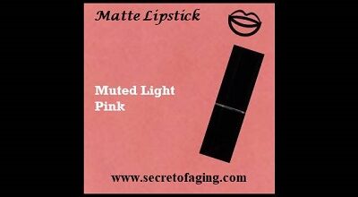 Muted Light Pink Matte Lipstick Bunny Pink by Secret of Aging