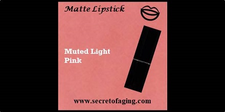 Muted Light Pink Matte Lipstick Bunny Pink by Secret of Aging