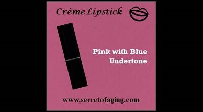 Pink with Blue Undertone Creme Lipstick Flirtini by Secret of Aging