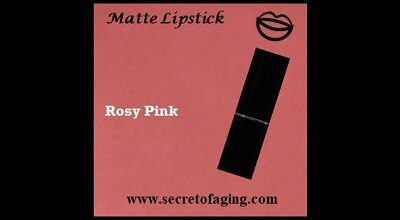 Rosy Pink Matte Lipstick Curious by Secret of Aging