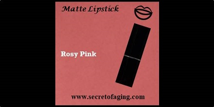 Rosy Pink Matte Lipstick Curious by Secret of Aging