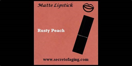 Rusty Peach Matte Lipstick Beachy Keen by Secret of Aging