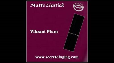Vibrant Plum Matte Lipstick Maven by Secret of Aging