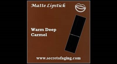 Warm Deep Carmel Matte Lipstick Barefoot by Secret of Aging