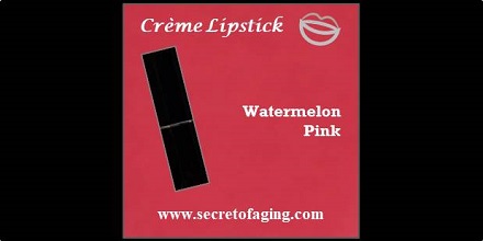 Watermelon Pink Creme Lipstick Smooches by Secret of Aging