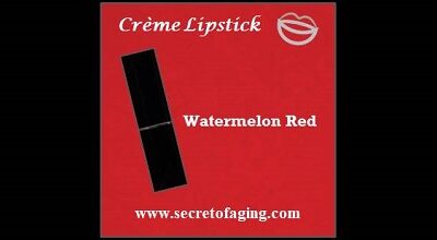 Watermelon Red Creme Lipstick Geranium by Secret of Aging