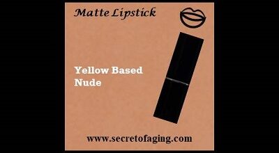 Yellow Based Nude Matte Lipstick Mellow by Secret of Aging