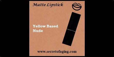 Yellow Based Nude Matte Lipstick Mellow by Secret of Aging