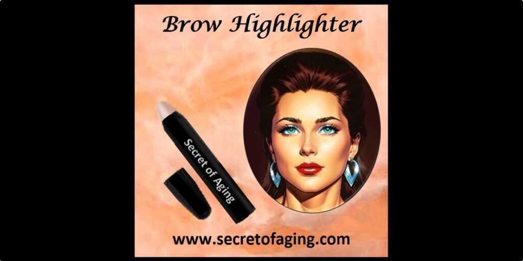 Brow Highlighter Cartoon Art by Secret of Aging