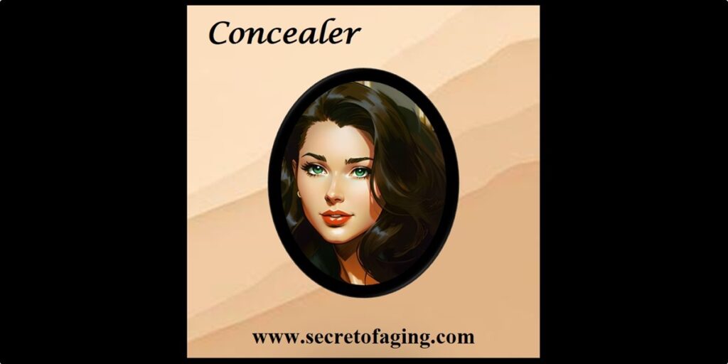 Concealer Cartoon Art by Secret of Aging