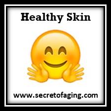 Healthy Skin by Secret of Aging using Never Acne on Cheeks