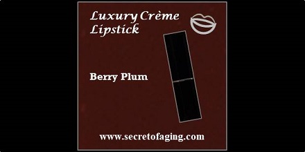 Berry Plum Luxury Creme Lipstick Wineberry by Secret of Aging