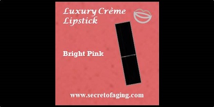 Bright Pink Luxury Creme Lipstick Girl Power by Secret of Aging