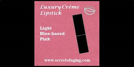 Light Blue-based Pink Luxury Creme Lipstick Paris Pink by Secret of Aging