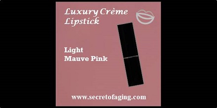 Light Mauve Pink Luxury Crème Lipstick Pink Lady by Secret of Aging