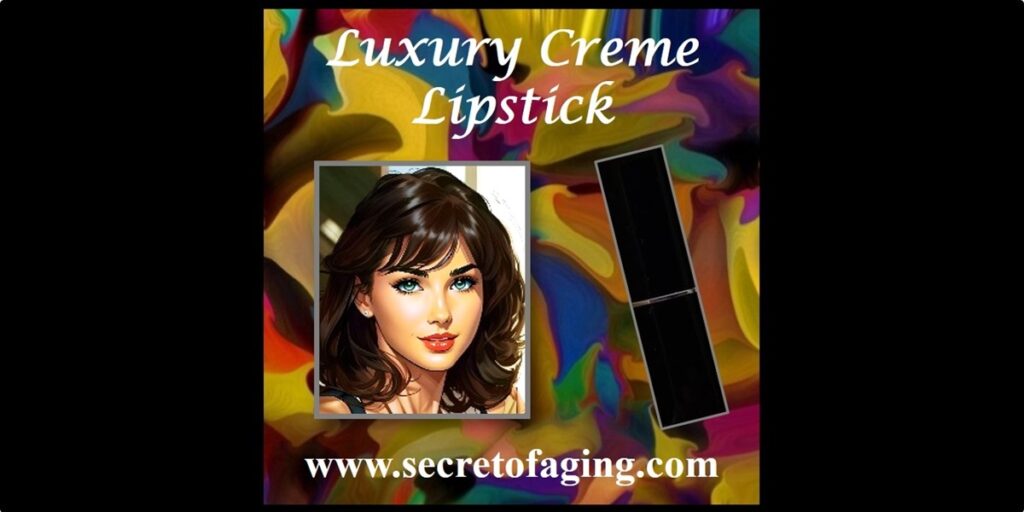 Luxury Creme Lipstick Cartoon Art by Secret of Aging