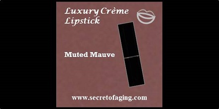 Muted Mauve Luxury Crème Lipstick Sweet Memory by Secret of Aging