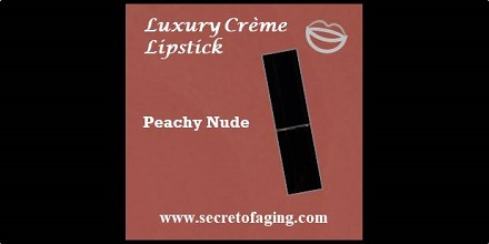 Peachy Nude Luxury Crème Lipstick Honeymoon by Secret of Aging