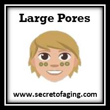 Large Pores Condition by Secret of Aging