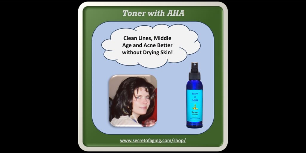 Toner with AHA by Secret of Aging