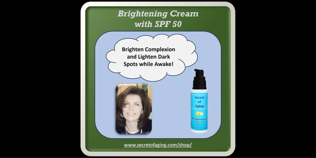 Brightening Cream with SPF 50 by Secret of Aging