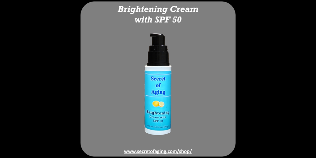 Brightening Cream with SPF 50 by Secret of Aging