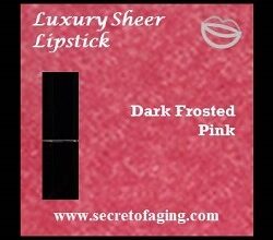 Dark Frosted Pink Luxury Sheer Lipstick by Secret of Aging You Wanna?