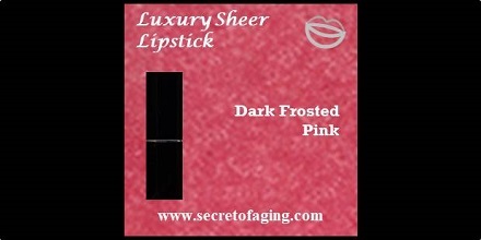 Dark Frosted Pink Luxury Sheer Lipstick by Secret of Aging You Wanna?