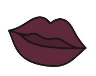 Dark Frosted Plum Lips