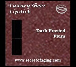 Dark Frosted Plum Luxury Sheer Lipstick by Secret of Aging Wild Plum