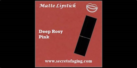 Deep Rosy Pink Matte Lipstick by Secret of Aging Dahlia