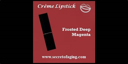 Frosted Deep Magenta Potpourri Creme Lipstick by Secret of Aging