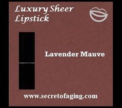 Lavender Mauve Luxury Sheer Lipstick by Secret of Aging Delectable