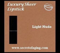 Light Nude Luxury Sheer Lipstick by Secret of Aging Naked Truth