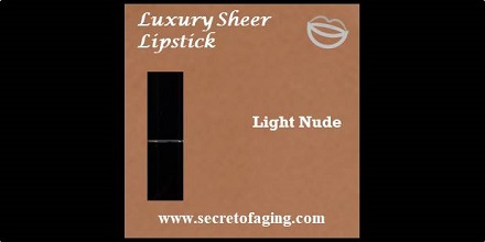 Light Nude Luxury Sheer Lipstick by Secret of Aging Naked Truth