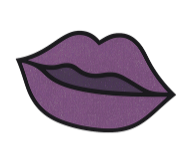 Light Sparkling Purple Lips