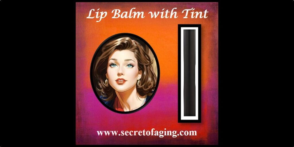 Lip Balm with Tint Cartoon Art by Secret of Aging