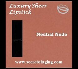 Neutral Nude Luxury Sheer Lipstick by Secret of Aging Mercy