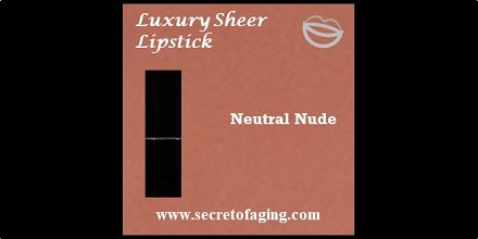 Neutral Nude Luxury Sheer Lipstick by Secret of Aging Mercy